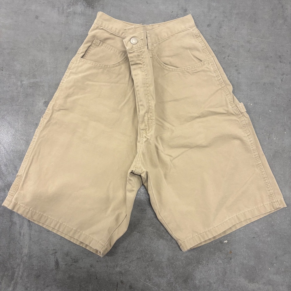 Vintage Y2K/2000s Wrangler Mens Khaki Shorts Tan Cotton Utility Workwear Size 36